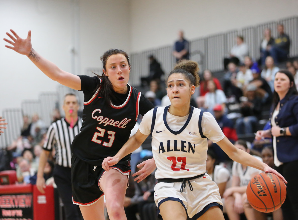 Coppell Allen Texas 6A UIL girls basketball bi-district playoffs 021323 Brian McLean 8